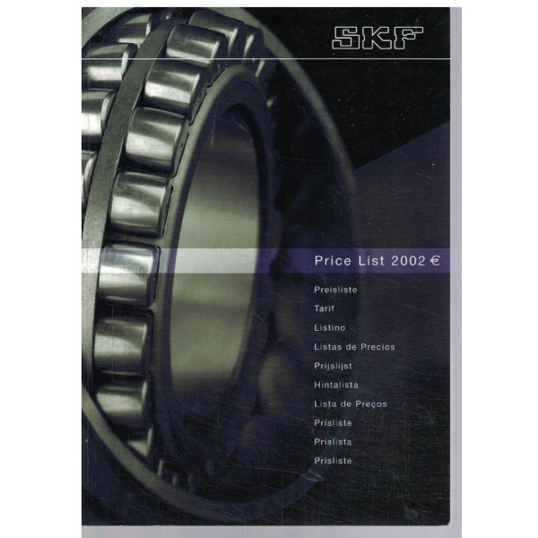 SKF Price list 2002