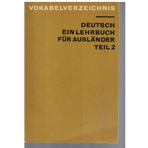 Deutsch ein lehtbuch fur auslander - teil 2