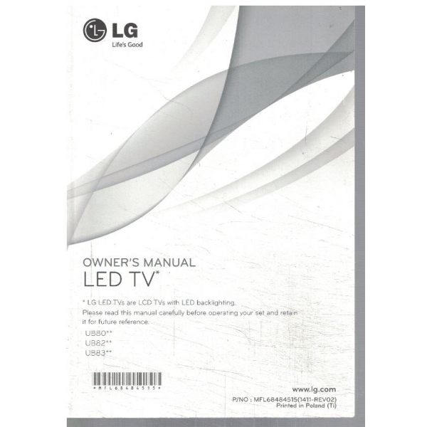 LG owner's manual LED TV