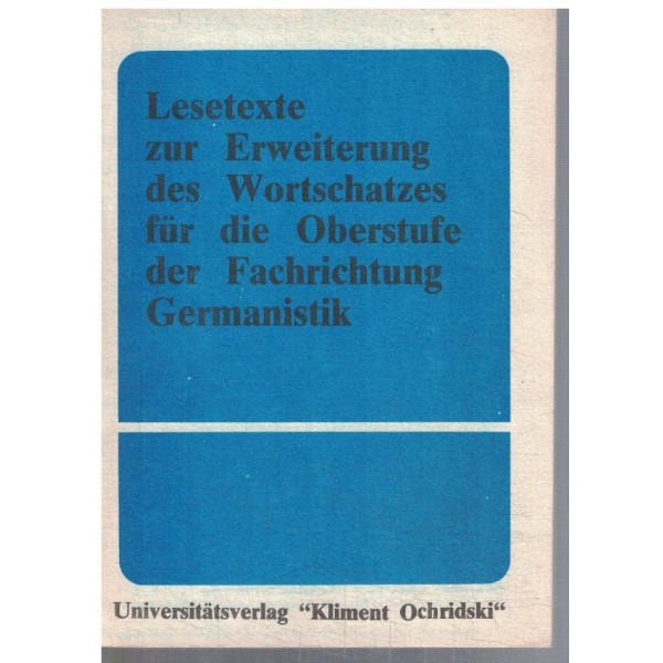 Lesetexte zur Erweiterung des Wortschatzes fur die Oberstufe ...